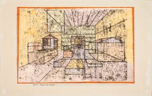 A házak szobája, 1921. alkotó: Paul Klee
