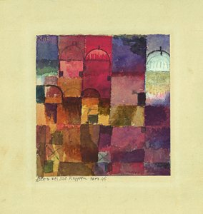 Vörös-fehér kupolák, 1914 alkotó: Paul Klee