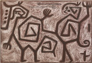 Összecsapó duett, 1938. alkotó: Paul Klee