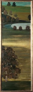 Kilátás az Aar-völgyre, Svájc - festmény alkotó: Paul Klee