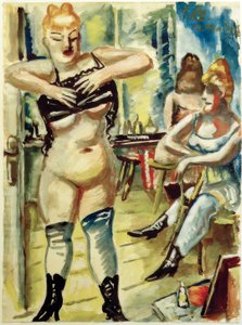 Felöltözés közben alkotó: Paul Kleinschmidt