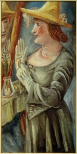 Mrs. K. a tükör előtt alkotó: Paul Kleinschmidt