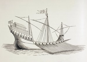 16. századi gálya. alkotó: Paul Lacroix