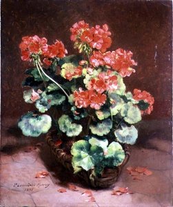 Virágok a kosárban alkotó: Paul Lecuit-Monroy
