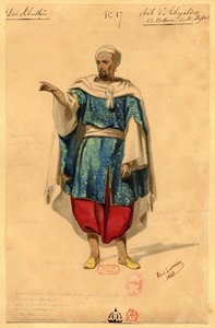 Abayaldos. A Dom Sébastien, Roi de Portugal, 1843-as opera jelmezterve.