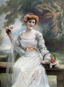 Melle Sylvie francia komikus, Párizs, Paul Nadar fotója a "Le Theatre" című francia lapból március 11. alkotó: Paul Nadar