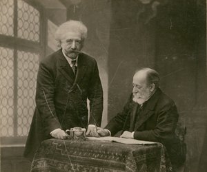 [Két férfi a belső térben, valószínűleg René Thorel és Hollman] alkotó: Paul Nadar