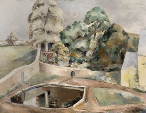 A tó Souldernben alkotó: Paul Nash