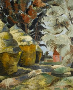 The Stackyard, 1925 körül (olaj, vászon)