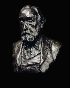 Edgar Degas (1834-1917) portréja 1907 (bronz, sötétbarna patinával) alkotó: Paul Paulin