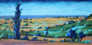 Devon Coast, 2021 (akril, tábla) alkotó: Paul Powis