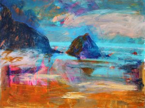 Pembroke Coast, 2021 (akril, tábla)