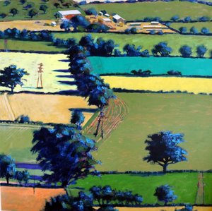 Upton felé (akril a fedélzeten) alkotó: Paul Powis