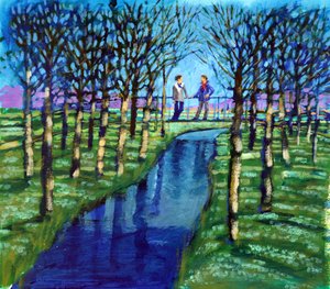 Valentine, 2024 (akril, papír) alkotó: Paul Powis