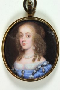 Egy hölgy (akvarell pergamen) alkotó: Paul Prieur