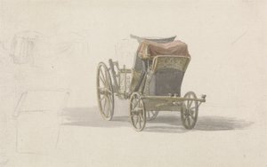 Egy edző királyi címerrel, 1764 körül (ceruza és w/c papíron) alkotó: Paul Sandby