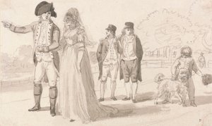 Egy család a Hyde Parkban alkotó: Paul Sandby