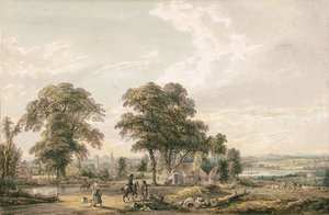 Közeledik Rochester és a Medway felé alkotó: Paul Sandby