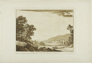 Bangor Caernarvon megyében alkotó: Paul Sandby