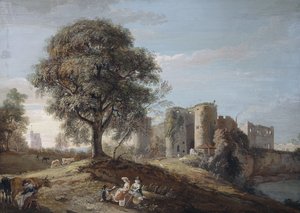 Chepstow-kastély, 1790-es évek alkotó: Paul Sandby