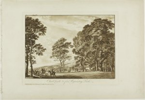 Chirk kastély és c. a Wynnstay Parkból alkotó: Paul Sandby