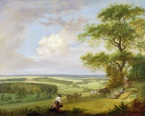 Hackwood Park, Hampshire (olaj, vászon) alkotó: Paul Sandby
