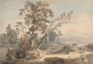 Olasz táj utazókkal sz. 2 alkotó: Paul Sandby