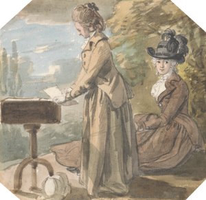 Lady Francis Scott és Lady Elliot alkotó: Paul Sandby