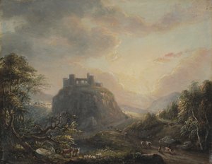 Táj egy kastéllyal alkotó: Paul Sandby