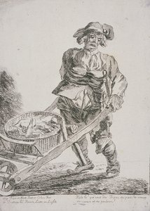 Belsőségek eladója, Cries of London, 1760 alkotó: Paul Sandby