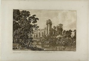 A Warwick-kastély délkeleti része, 4. tábla alkotó: Paul Sandby