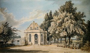 Rackett Lodge, Wandsworth (akvarell ceruzával, papíron) alkotó: Paul Sandby