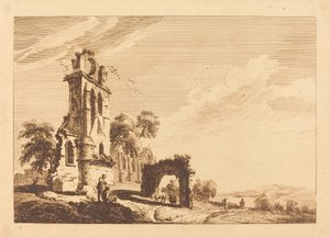 A romos apátság alkotó: Paul Sandby
