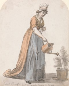 Sara Hough, Mrs. T. P. Sandby óvodai szobalánya alkotó: Paul Sandby