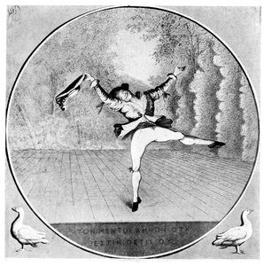 Szatíra a Vestrisről, 1781 alkotó: Paul Sandby