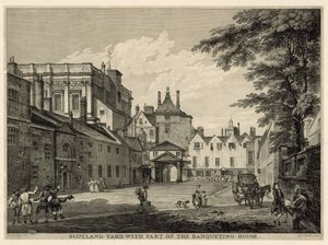 A Scotland Yard és a Bankettház egy része alkotó: Paul Sandby