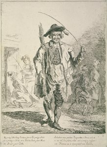 Bot eladó, Cries of London, 1760 alkotó: Paul Sandby