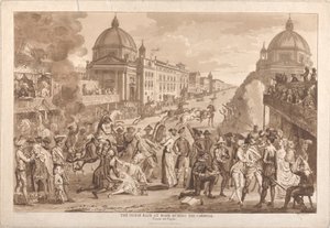 A lóverseny Rómában a karnevál idején alkotó: Paul Sandby
