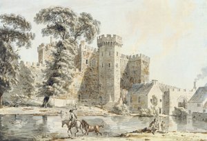 A cardiffi vár déli kapuja alkotó: Paul Sandby