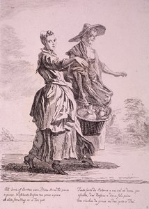 Két edényárus, Cries of London, 1760 alkotó: Paul Sandby