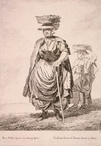Két osztrigaárus, Cries of London, 1760 alkotó: Paul Sandby
