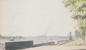 Kilátás a Somerset House Gardenből, a Westminster Bridge felé néz, 1756 alkotó: Paul Sandby
