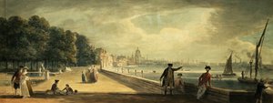 Kilátás a városra a Somerset House teraszáról alkotó: Paul Sandby