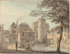 West Gate Canterburyben alkotó: Paul Sandby