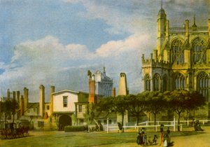 „Windsori kastély: Szent György-kápolna”, 1768, 1942. alkotó: Paul Sandby