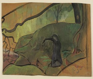 A föld álma (breton nő az erdőben) alkotó: Paul Sérusier