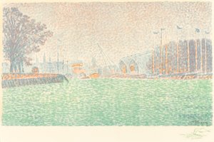 At Flushing (A Flessingue) alkotó: Paul Signac