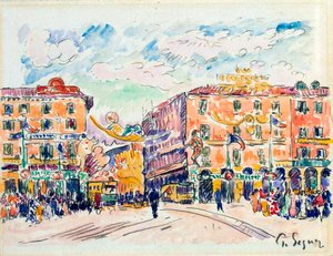 Városi tér, 1925. alkotó: Paul Signac