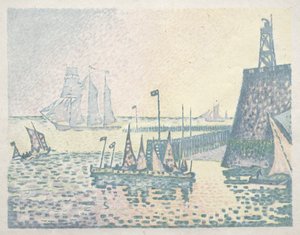 Este, a móló Vlissingenben alkotó: Paul Signac