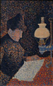 Nő a lámpa alatt alkotó: Paul Signac